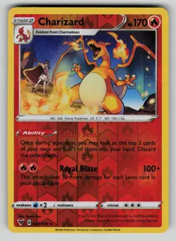 Charizard 025/185 Rare Vivid Voltage Pokemon Reverse Holo DMG - Image 1