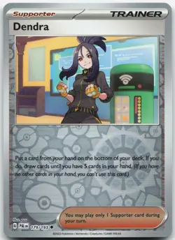 DENDRA 179/193 UNCOMMON PALDEA EVOLVED POKEMON REVERSE HOLO NM - Image 1