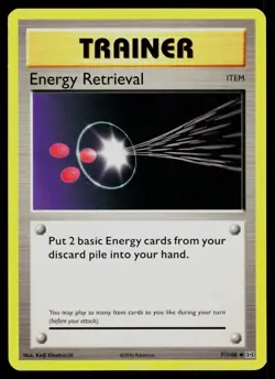 ENERGY RETRIEVAL 77/108 UNCOMMON EVOLUTIONS POKEMON LP - Image 1