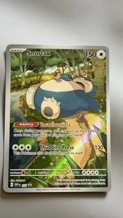 Pokemon TCG Snorlax 051 Scarlet & Violet Promo Holo EN Black Star Promo - Image 1