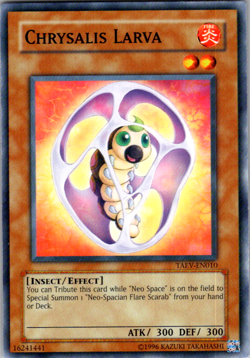 Yugioh! Chrysalis Larva TAEV-EN010 Common Unlimited - Image 1