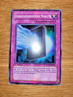 Yu-Gi-Oh Energieabsorbierender Monolith GLAS-DE075 Deutsch 1. Auflage Super Rare - Image 1