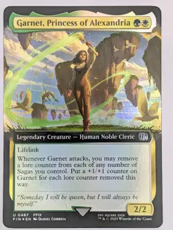 (Foil) Garnet Princess of Alexandria (Extended Art) FIN 0487 FINAL FANTASY MTG - Image 1