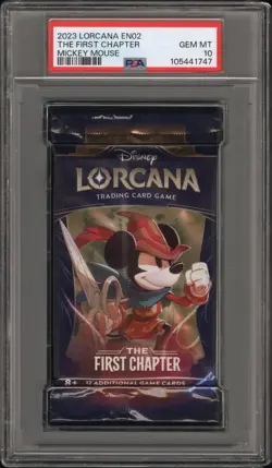 Mickey Mouse En02 - Lorcana The First Chapter Pack - Foil - Lorcana - PSA 10 - Image 1