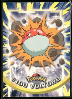 Voltorb #100 Topps Trading Cards Series 2 Blue Logo Pokemon Near Mint - Image 1