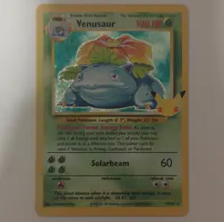 Pokemon Venusaur Holo Rare 015/102 Base Set 25th Anniversary Card English - Image 1