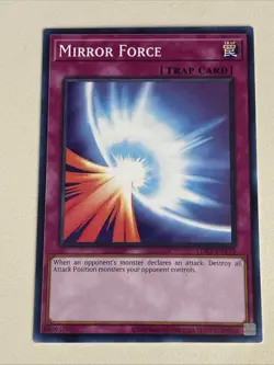 Yugioh - Mirror Force x 3 - NM - Plus Free Holographic Card - A - Image 3