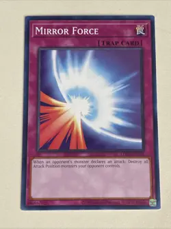 Yugioh - Mirror Force x 3 - NM - Plus Free Holographic Card - A - Image 4