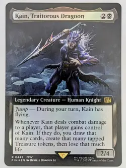 (Foil) Kain, Traitorous Dragoon (Extended Art) FIN 0449 FINAL FANTASY MTG NM - Image 1