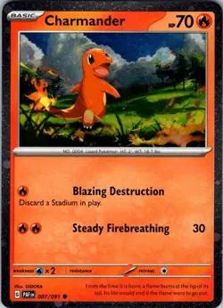 Charmander - (Cosmos Holo) Common Miscellaneous Cards & Products 007/091 NM - Image 1