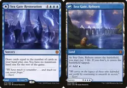 Sea Gate Restoration // Sea Gate, Reborn Zendikar Rising NM MTG - Image 1