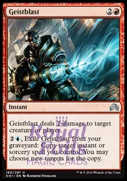Geistblast 2x FOIL SOI MTG Shadows Over Innistrad Uncommon MINT red blue - Image 1