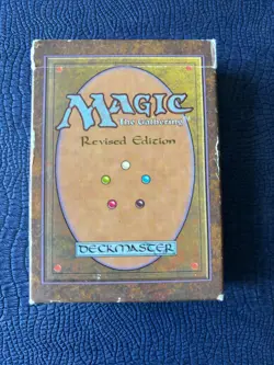 MTG Revised Edition Starter Deck box (empty) 1994 - plus 60 basic lands - Image 2