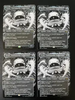 MTG- Graaz, Unstoppable Juggernaut x4 - Phyrexia: All Will Be One (Borderless) - Image 1