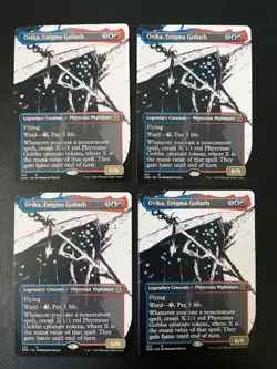 MTG- Ovika, Enigma Goliath x4 - Phyrexia: All Will Be One (Borderless) - Image 1