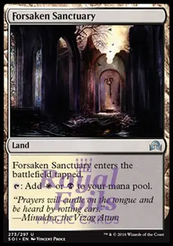 Forsaken Sanctuary 2x FOIL SOI MTG Shadows Over Innistrad Uncommon MINT white bl - Image 1
