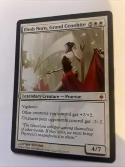 MTG Magic the Gathering Elesh Norn, Grand Cenobite (9/180) New Phyrexia LP - Image 1