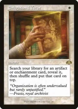 Enlightened Tutor - Retro Frame Dominaria Remastered NM MTG - Image 1