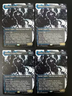 MTG- Venser, Corpse Puppet x4 - Phyrexia: All Will Be One (Borderless) - Image 1