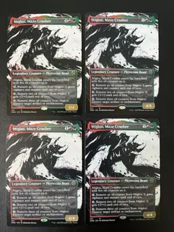 MTG- Migloz, Maze Crusher x4 - Phyrexia: All Will Be One (Borderless) - Image 1