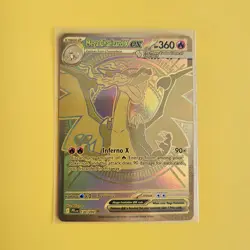 Pokemon Mega Charizard X Ex Gold Card 130/094. Phantasmal Flames 🔥 - Image 1