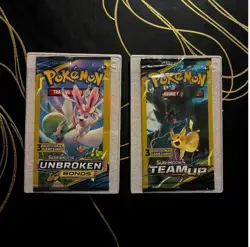 Sun & Moon Team up and Unbroken Bonds 3 card pack - Image 1
