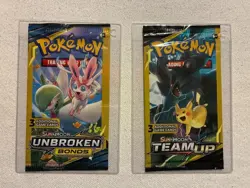 Sun & Moon Team up and Unbroken Bonds 3 card pack - Image 3