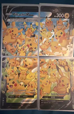 Pikachu V-Union [Set of 4] SWSH: Sword & Shield Promo Cards Holo - Image 1