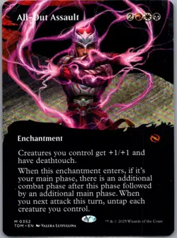 All-Out Assault (Borderless) (M) #352 Tarkir: Dragonstorm MTG NM - Image 1