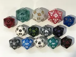 14 mtg spindown dice No Doubles, d20 life counter magic game dice - Image 1