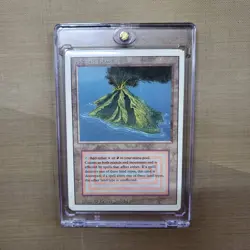 MTG Volcanic Island - Revised Edition - Lightly Played (LP) - Dual Land - 1994 - Image 1