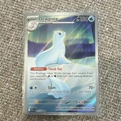 Pokemon TCG Dewgong 097/091 Paldean Fates Illus Rare Holo Stage 1 - Image 1