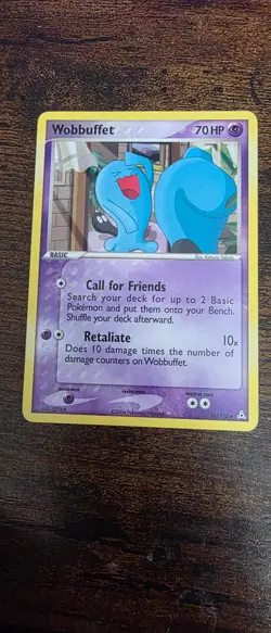 Wobbuffet 56/110 Uncommon Holon Phantoms Pokemon Lightly Played - Image 1