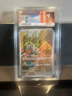Mimikyu SVP #075 ACE 9 MINT Pokemon Cards Holo Rare ETB Promo Illustration - Image 1