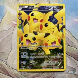 Pikachu Full Art Holo RC29/RC32 Pokemon XY: Generations Radiant Collection LPm - Image 1