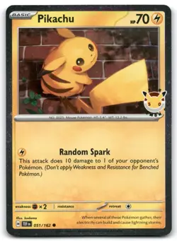 Pikachu 51/162 2024 Pokemon Day Promo Cosmos Holo - Image 1