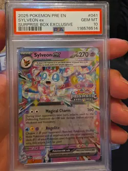 PSA 10 GEM Mint Sylveon ex 041/131 Stamped Surprise Box Exclusive Pokemon PRE - Image 2