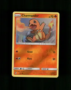 Charmander 7/68 Common Hidden Fates Pokemon Reverse Holo Near Mint - Image 1
