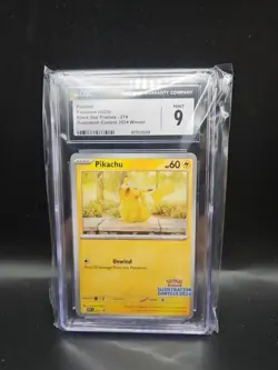 2025 Pokemon Pikachu Black Star Promo Illustration Contest 2024 SVP 214 CGC 9 - Image 1