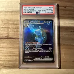 Pokemon Blastoise ex 200/165 PSA 10 SV151 Special Illustration Rare Holo En - Image 1