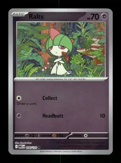 Ralts Reverse Holo Common ME01: Mega Evolution 058/132 NM Pokemon - Image 1