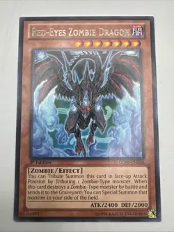 Yu-Gi-Oh! TCG Red-Eyes Zombie Dragon 1st Edition LCJW-EN206 - Image 1