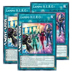 LAMPO H.E.R.O.! 3x • (H.E.R.O. Flash!) • Comune • BLZD IT068 • 1Ed • Yugioh! - Image 1