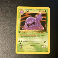 Muk - 28/62 - Pokemon Fossil 1st Edition Rare Card WOTC NM - Image 1