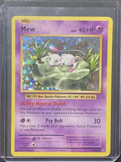 2016 XY Evolutions Mew 53/108 Holo Rare Pokemon Card - Image 1