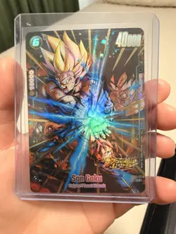 Bandai Dragon Ball Legends Son Goku Battle Card FS09-06 Alt Art Card - Image 1