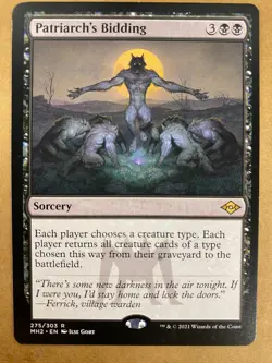 MTG 1x Patriarch's Bidding # 275 Modern Horizons 2 Magic the Gathering x1 NM - Image 1