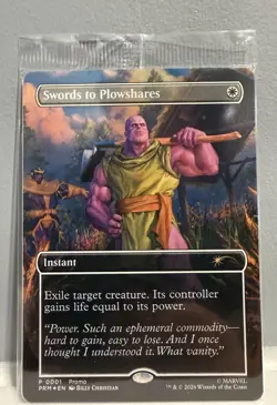 SWORDS TO PLOWSHARES PSA Magazine Promo THANOS 2026 Wizards Of The Coast MARVEL - Image 1