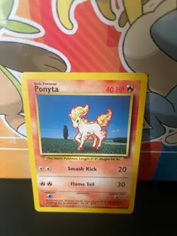 1999 Pokemon TCG Shadowless Ponyta Base Set #60/102 - Image 1
