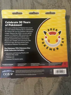 Pokemon TCG: Pokemon Day 2026 Collection Box - 30th Anniversary ~ Factory Sealed - Image 3